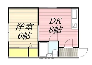 クレスト北美原【2階】の間取り