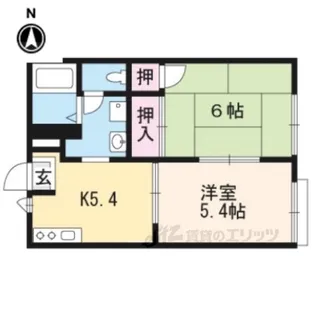 レックスパレス【1階】の間取り