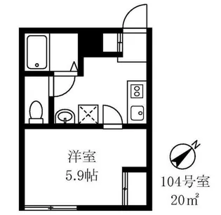早稲田鶴巻IMAハウス【1階】の間取り