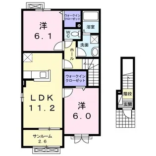 アグレアーブル西軽井沢【2階】の間取り