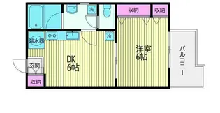 ガーデンハウス千鳥【3階】の間取り