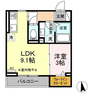 ONE TERMINAL PLACE【2階】の間取り