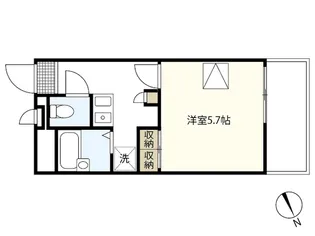 レオパレス花上【1階】の間取り