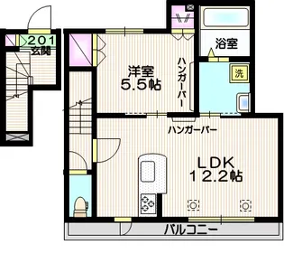 ベルテ十条【2階】の間取り