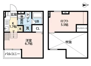Estrella堺【2階】の間取り