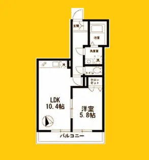 フォレストメゾン子安A【3階】の間取り