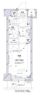 パレステュディオ新宿パークサイド【4階】の間取り
