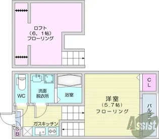 Tino長町【2階】の間取り