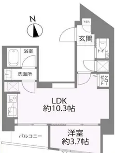 ベルフラット等々力【3階】の間取り