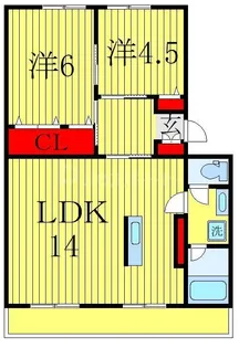 ヴェイル天王台A【1階】の間取り