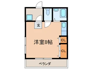 大山ハイツ【2階】の間取り