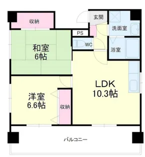 グレイス第8マンション【7階】の間取り