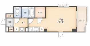 コンフォート谷町【4階】の間取り