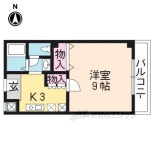 メディナ烏丸【7階】の間取り
