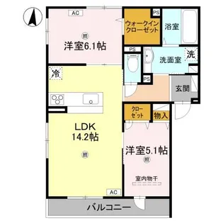 K.レジデンスビューII【2階】の間取り