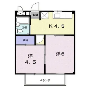 幕山トップハイツ【2階】の間取り