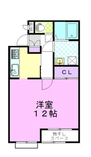 ハイツSE A【2階】の間取り