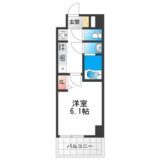 アドバンス大阪リーヴァ【5階】の間取り