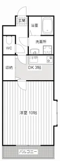 クレアトゥールI【4階】の間取り