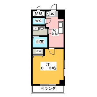 プリミエール阿久比【3階】の間取り
