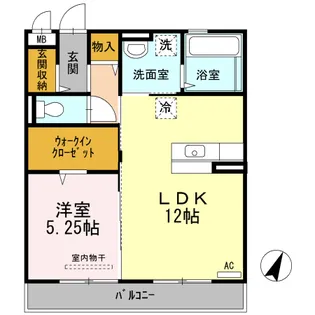 フェリーチェ大岡【1階】の間取り