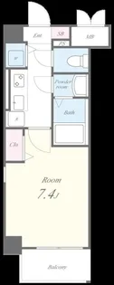 Apartment 桜【5階】の間取り