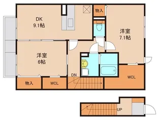 ベルクレスト【2階】の間取り