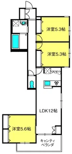 ルミエール大宮【2階】の間取り