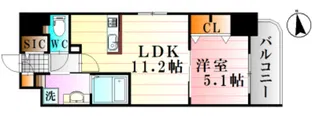 グランソレイユ ナカスジ【3階】の間取り