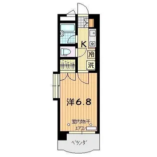 マンションアートグリーン【6階】の間取り