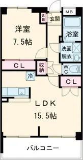 ファインステージ岡弥【2階】の間取り
