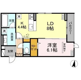 HARMONIA KAMISUGI【3階】の間取り