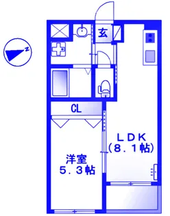 belle vie (ベル ヴィー)【1階】の間取り
