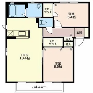 メゾン バリュージュ【1階】の間取り