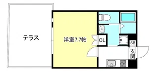 スミレスタ御所西【1階】の間取り