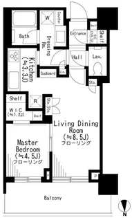 GLOBAL FRONT TOWER【24階】の間取り