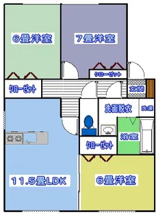 カトルセゾン【2階】の間取り