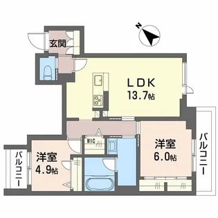 オルサ【2階】の間取り