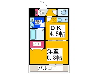 ステラウッド高鷲【3階】の間取り