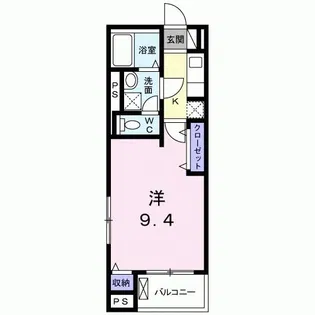 リュー・セレノ【4階】の間取り