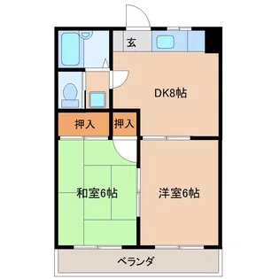 アキヨマンション【3階】の間取り