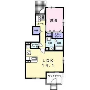 ウィンクルD【1階】の間取り