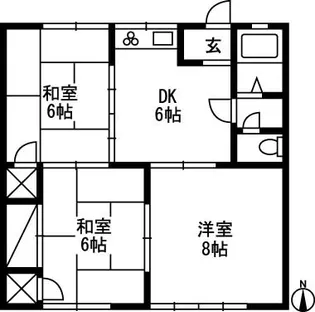 ドリームハイツ【1階】の間取り