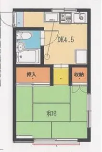 東京都武蔵野市中町2【アパート】の間取り