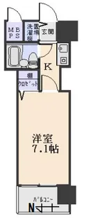 グリーンパーク南千住【1階】の間取り