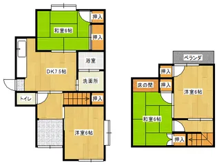 広島県福山市南蔵王町5【一戸建】の間取り