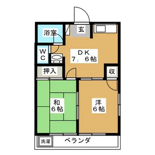 ライフ小島【1階】の間取り
