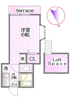Patio Heights【2階】の間取り