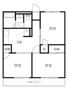 徳島県徳島市南沖洲3【マンション】の間取り