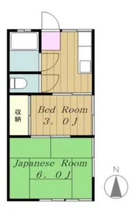 富士見ハイツ【1階】の間取り